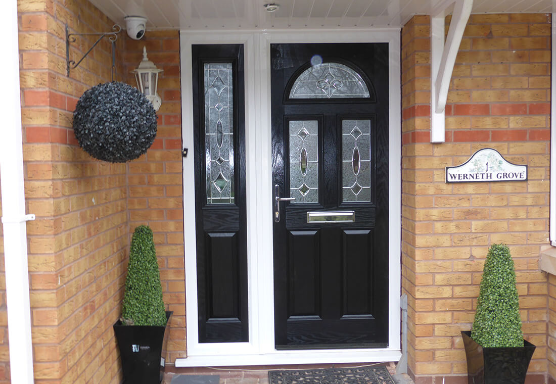 Black-composite-front-entrance-door